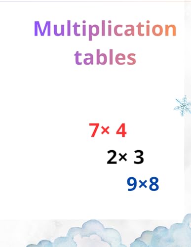 Multiplication tables for kids: Fun and easy way to learn... - Vente Flash Amazon -69%