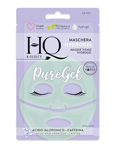 HQ - Maschera Viso Idrogel - Acido Ialuronico - Caffeina... - Bébé & Puériculture en promo à 3.89€