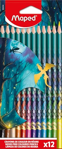 Maped DRAGON Buntstifte 12er Set – ergonomische Dreikant... - Jouets & Jeux en promo à 3.29€