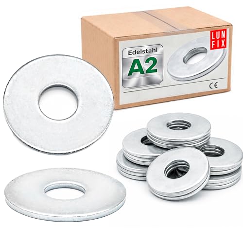Lun Fix Unterlegscheiben DIN 9021 M8 20 Stück Außen Ø 24 mm... - Bricolage & Outils Amazon Allemagne à 2.49€