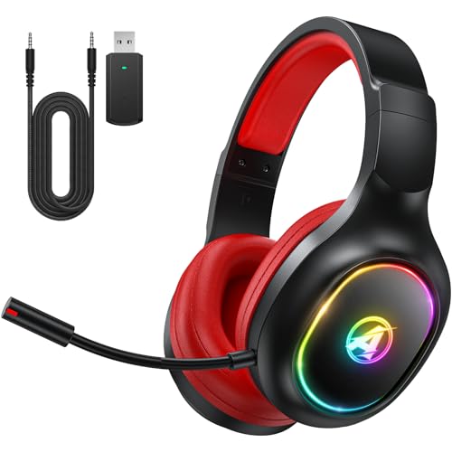 Awinnasey Wireless Gaming Headset, Geräuschunterdrückende... - High-Tech & Électronique Amazon Allemagne à 23.74€