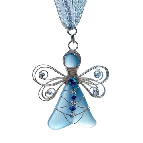 Sea Glass Tree Ornament – 4 Inch 2d Acrylic Angel Pendant... - Maison & Cuisine Amazon France à 2.36€