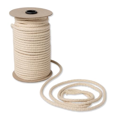 IPEA Corde Macrame Coton Naturel - 8 mm x 50 mètres - [Made... - Loisirs Créatifs en promo à 9.99€