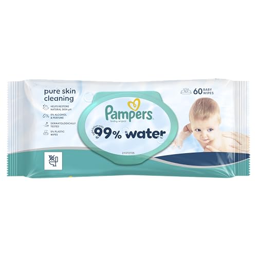 99% Water Baby Wipes 1x - 60ct - Bébé & Puériculture en promo à 1.50€