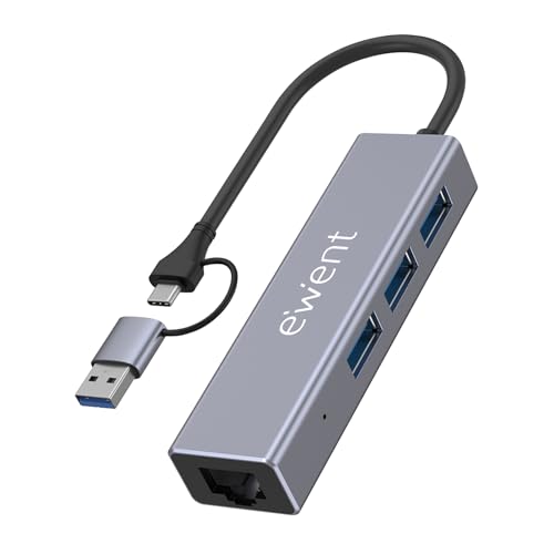 Ewent Hub USB 4-en-1 avec Double Connecteur USB-C/USB-A... - High-Tech & Électronique Amazon France à 19.90€