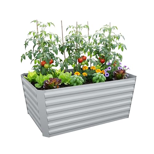 Relaxdays Aiuola rialzata in Metallo zincato per Fiori... - Animalerie en promo à 49.99€