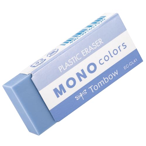 Gomme Tombow MONO colors bleue, plastique, colorée, sans... - Fournitures Bureau en promo à 1.60€