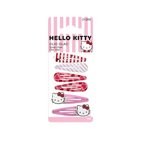 HELLO KITTY - Lot de 6 Pinces à Cheveux Clic Clacs... - Beauté & Parfums Amazon France à 2.79€