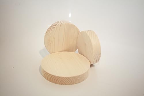 Fichte Rund Holz Runde dick18mm Holzscheibe FichteLeimholz... - Loisirs Créatifs en promo à 2.00€