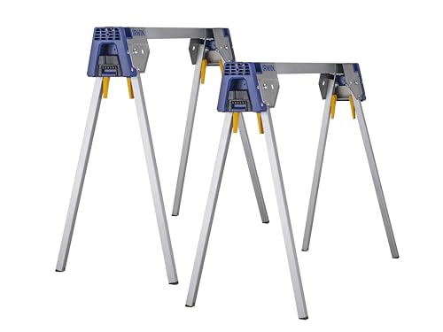 IRWIN All Metal Sawhorse (TWINPACK) Heavy-Duty Folding Work... - Maison & Cuisine en promo à 108.65€