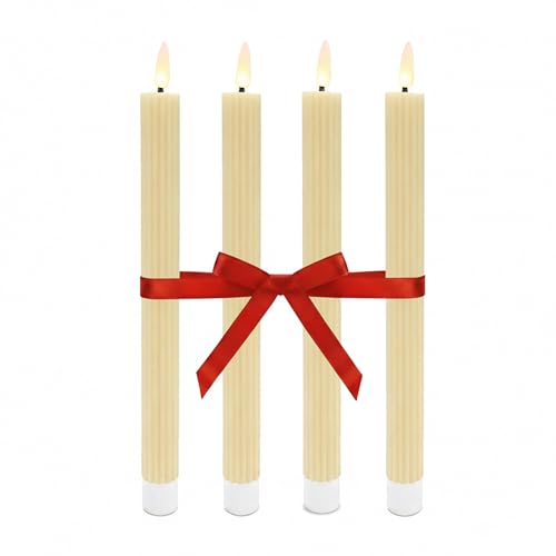 Relaxdays Candele a LED a Stelo, Set da 4, Fiamma... - Amazon Italie à 16.57€
