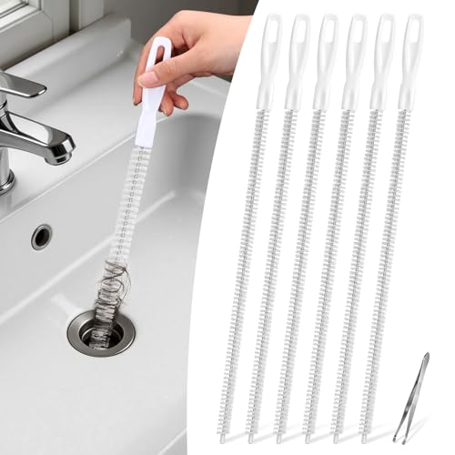 Alyvisun 6 Pièces Brosse pour Canalisation, Brosse de Drain... - Bricolage & Outils Amazon France à 5.32€