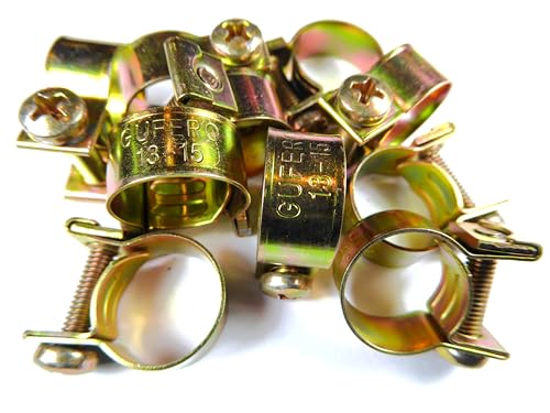 Schlauchschellen rundziehend, 8-27mm, gelb verzinkt, für... - Jardin & Extérieur Amazon Allemagne à 1.99€