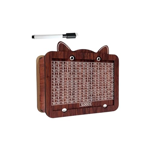 Spardose Holz Sparbox mit Zahlen Ankreuzen... - Maison & Cuisine en promo à 6.99€