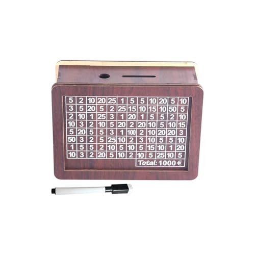 Spardose Holz Sparbox mit Zahlen Ankreuzen... - Maison & Cuisine en promo à 7.99€