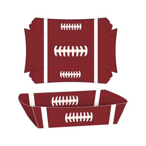 Fußball-Party Pommes-Schalen, 12 Pcs Einweg-Papierteller... - Amazon Allemagne à 4.99€