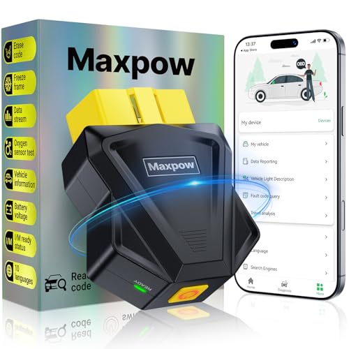 Maxpow OBD2 Scanner Car Diagnostic Tool - Wireless... - Auto & Moto Amazon Royaume-Uni à 16.99€