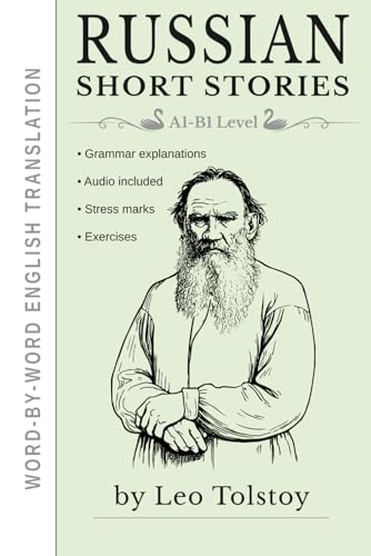 Russian Short Stories by Leo Tolstoy: Learn Russian through... - Jouets & Jeux Amazon Royaume-Uni à 4.99€