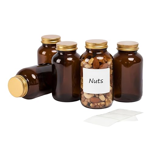 Relaxdays Braungläser, 5er Set, 250 ml, mit Deckel &... - Maison & Cuisine Amazon Allemagne à 9.99€