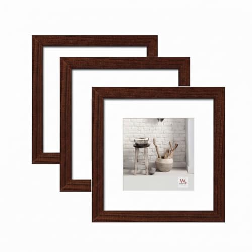 walther design Bilderrahmen nussbaum 30x30 cm 3er Pack Home... - Maison & Cuisine Amazon Allemagne à 55.75€