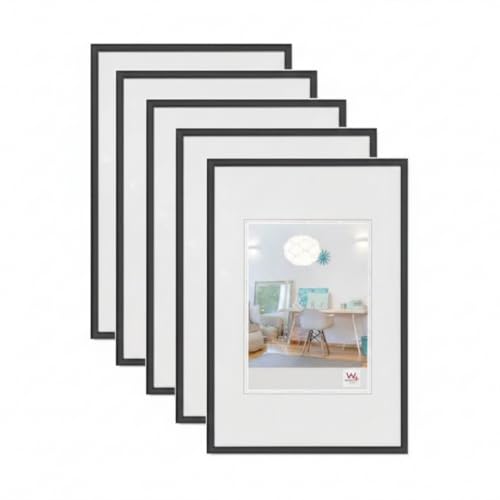 walther design Bilderrahmen schwarz 28x35 cm 5er Pack New... - Deal du jour à 53.50€