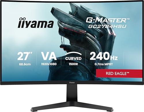 iiyama G-Master GC2784HSU-B1 27 inch 240Hz Curved Gaming... - Tech & Electronics Amazon UK à 120.00€