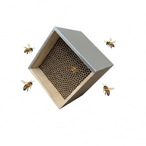 Relaxdays Bienenhotel, Holz, wetterfestes Metalldach... - Jardin & Extérieur Amazon Allemagne à 19.99€