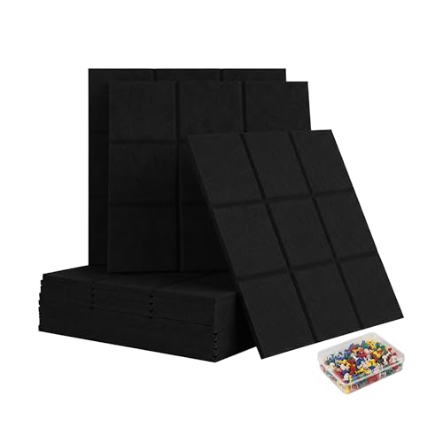 Relaxdays Tableau en Feutre 12 pièces, carrés Autocollants... - Auto & Motorcycle Amazon France à 30.74€