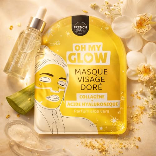 OH MY GLOW Masque Visage Hydrogel Collagène & Acide... - Beauté & Parfums Amazon France à 1.50€
