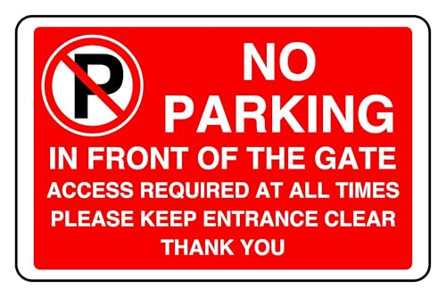 No Parking In Front Of The Gate Access Required At All... - Maison & Cuisine Amazon Royaume-Uni à 1.79€