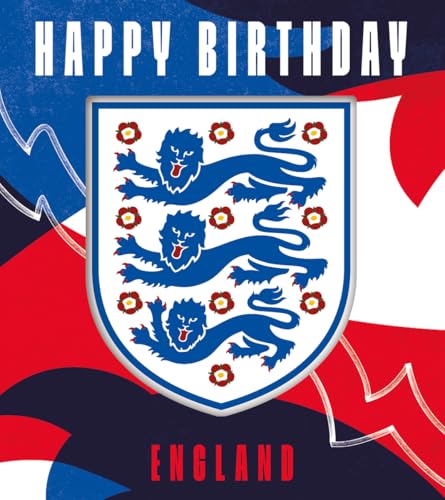 ENGLAND FC BIRTHDAY CARD, HAPPY BIRTHDAY ENGLAND FOOTBALL... - Sports & Fitness en promo à 2.49€