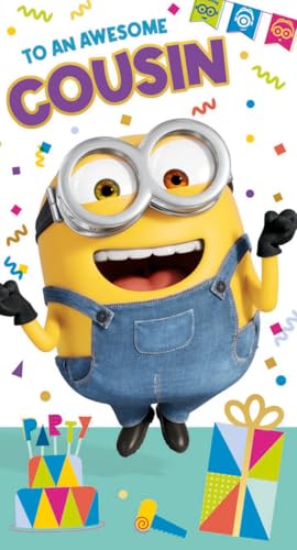 DESPICABLE ME BIRTHDAY CARD COUSIN, TO AN AWESOME COUSIN... - High-Tech & Électronique en promo à 2.12€