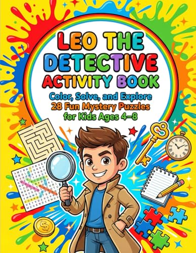 Leo The Detective Activity Book: Color, Solve, and Explore... - Jouets & Jeux Amazon Royaume-Uni à 5.19€