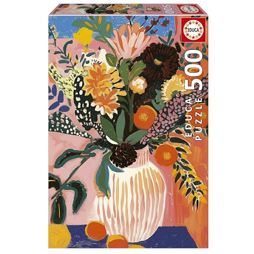 Educa - 500-teiliges Kinderpuzzle | Boho-Blume | Maße: 34 x... - Jouets & Jeux en promo à 10.99€
