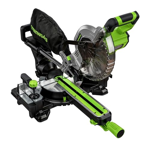 Scie à onglets sans fil Greenworks 24 V à moteur sans... - Sports & Fitness en promo à 227.99€