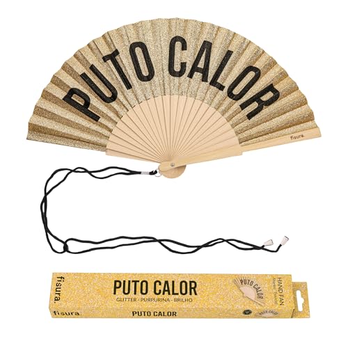 Fisura – Handfächer aus Holz „p*to calor“, moderner Fächer... - Maison & Cuisine Amazon Allemagne à 8.99€