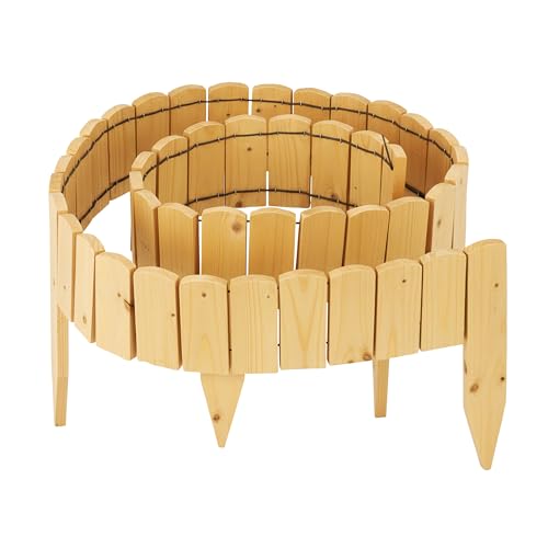 Relaxdays Beeteinfassung, 200 cm lang, flexibel, Sichthöhe:... - Garden & Outdoor Amazon Germany à 26.99€