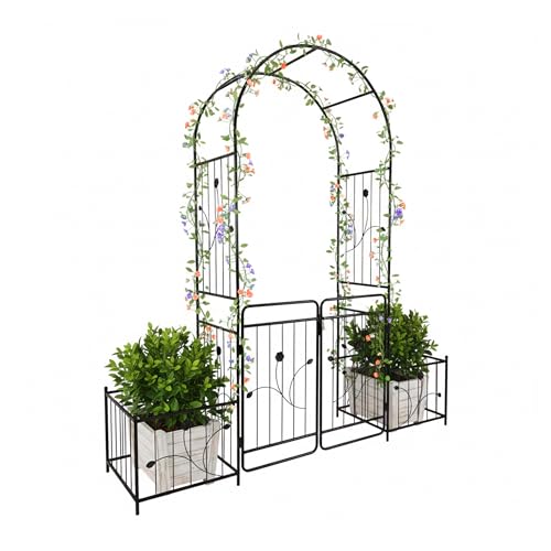 Relaxdays Arche métallique Ronde avec Portail, 2 bacs à... - Garden & Outdoor Amazon France à 119.99€