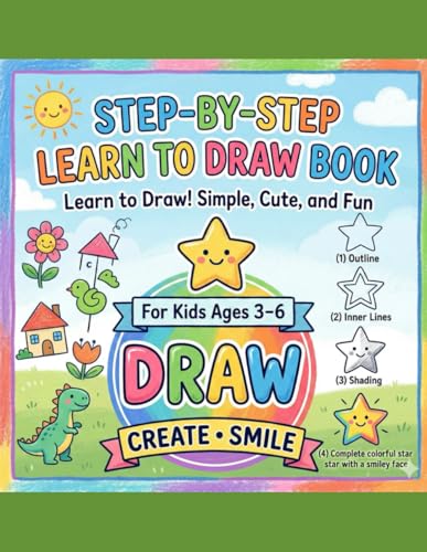 Step-By-Step Learn To Draw Book: Learn to Draw! Simple... - Jouets & Jeux en promo à 6.99€