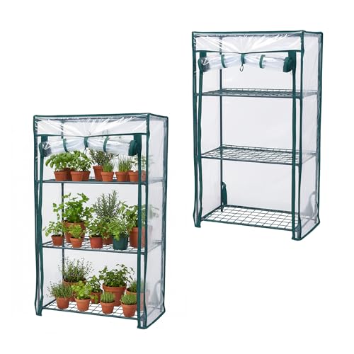 Relaxdays Serre Balcon en PVC et Acier, 3 étages... en promo à 27,99€ (-44%) sur Amazon FR