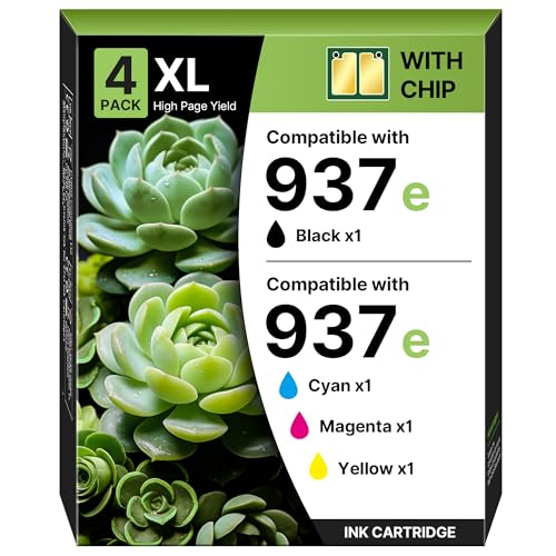 937 Lot de 4 cartouches d'encre 937e XL compatibles avec HP... - Auto & Motorcycle Amazon France à 72.73€
