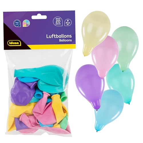 Idena 31526 - Ballons en caoutchouc naturel, 20 ballons en... en promo à 2,99€ (-59%) sur Amazon FR