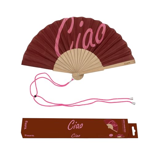 Fisura Origineller Handfächer mit Aufschrift Ciao, moderner... - Maison & Cuisine Amazon Allemagne à 6.99€