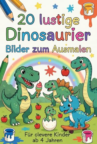 20 lustige Dinosaurier Bilder zum ausmahlen - Amazon Allemagne à 0.99€