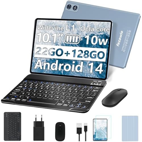 fezawio Tablet Touchscreen 10 Zoll Android 14, 22 GB RAM +... - High-Tech & Électronique Amazon Allemagne à 118.30€