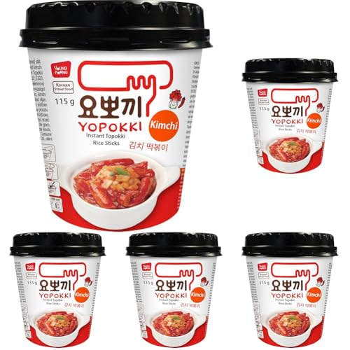 YOPOKKI - Instant Topokki Kimchi - 1 X 115 GR (Packung mit... - High-Tech & Électronique Amazon Allemagne à 8.45€