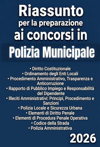 Riassunto per la preparazione ai concorsi in Polizia... - Amazon Italie à 2.69€