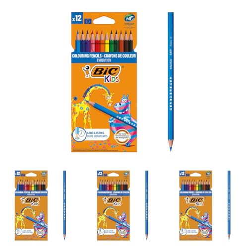 BIC Kids Evolution Ecolutions Crayons De Couleur, Coloris... - Jouets & Jeux Amazon France à 7.84€