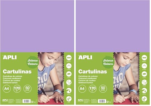 APLI Cartoncini Colorati Set da 50 Pezzi, Violetto, A4... - Auto & Motorcycle Amazon Italy à 10.60€