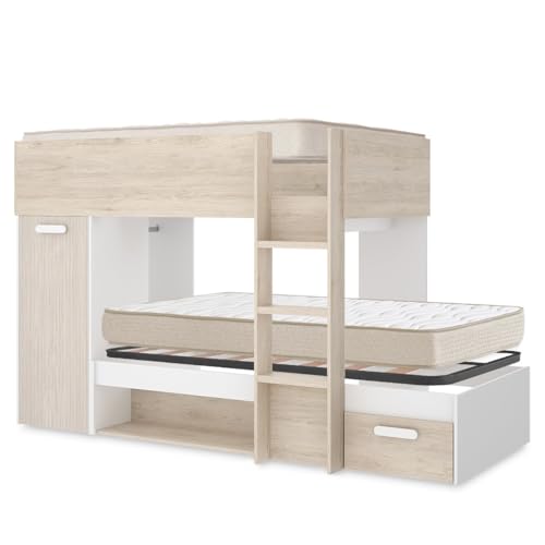 DEKIT - Pack Ahorro Juvenil Cama Tren KOS con 1 Somier Lama... - Amazon Spain à 515.99€